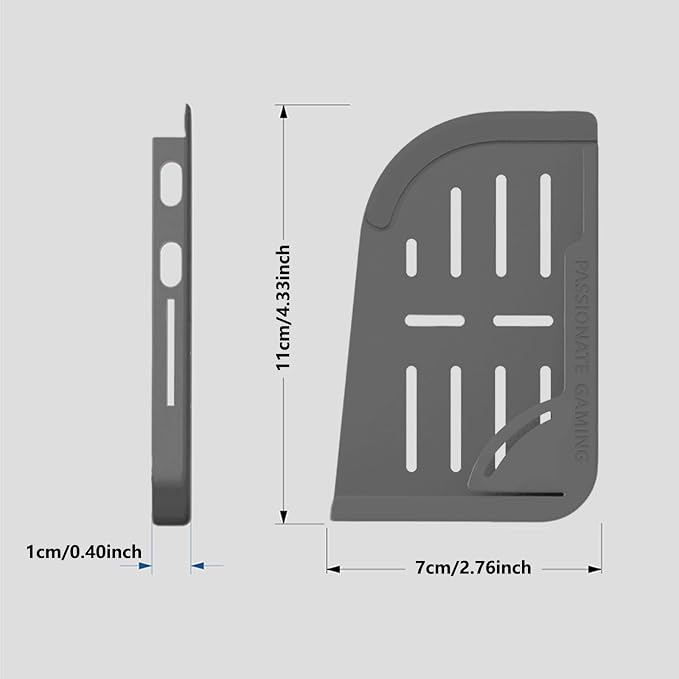JWH Silicone Gaming Grip Case for iPad Anti Slip Game Control Protector for PUBG Mobile Shooting Games with Finger Sleeves and Storage Box Anti Accidental Touch Finger Protection Gaming Accessories