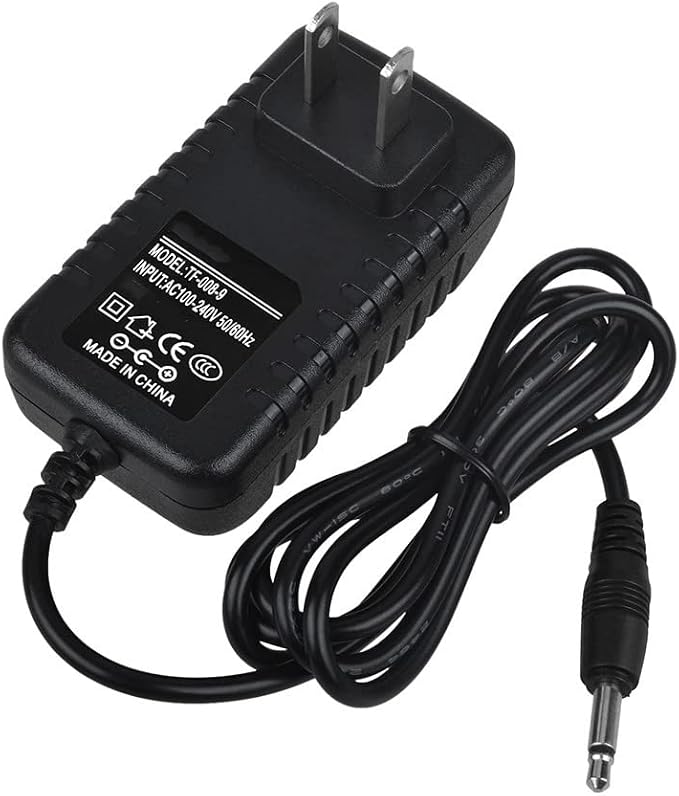 9V DC 1000mA Power Adapter Wall Charger Transformer 3.5mm Mono Phone Plug Tip +