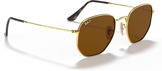 Ray-Ban unisex-adult Rb3548n Hexagonal Flat Lens Hexagonal Sunglasses
