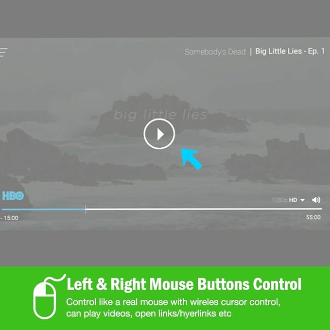 Air Mouse Green Presentation Remote Control USB Rechargeable Presentation Clicker Wireless Presenter RF 2.4 GHz Powerpoint Clicker Slide Advancer Changer Mac/Laptop/Computer