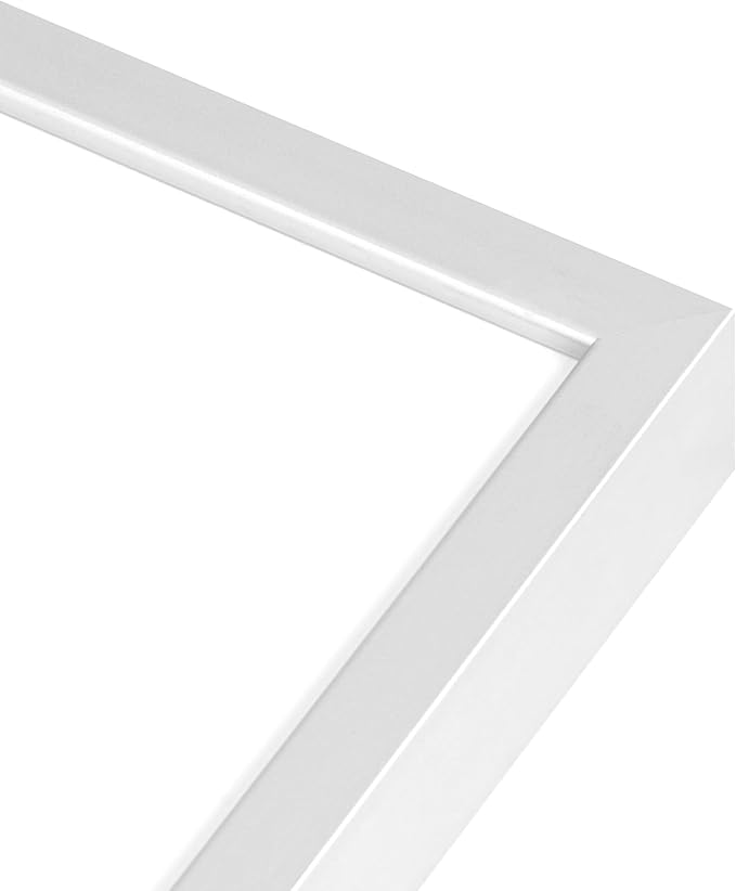 5x7 Picture Frame - Metal Frame With Mat For 4x6 | 5 x 7 Aluminum Photo Frame | Plexiglass And Hanging Hardware Included | 5x7 Silver Picture Frame | 3Pcs, Silver