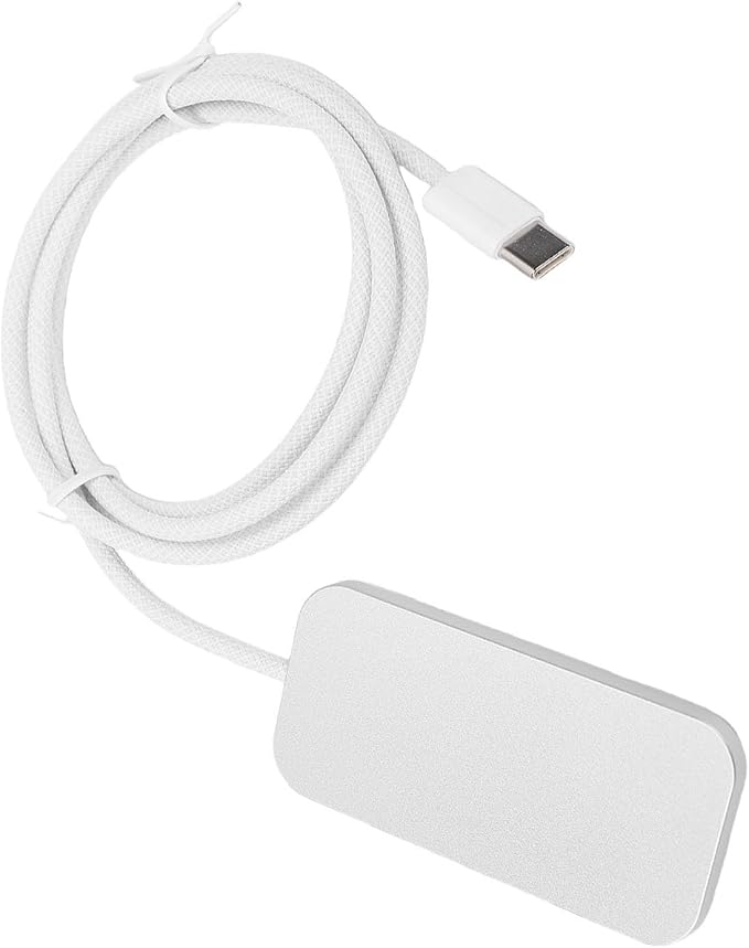 Generic Wireless Charger Fit for Pro 11 Inch Thin Lightweight Design Rapid Charging USB C Magnetic Tablet Charger for Drawing and Writing on Desk Aluminum Alloy Silver 1 Piece (1m)