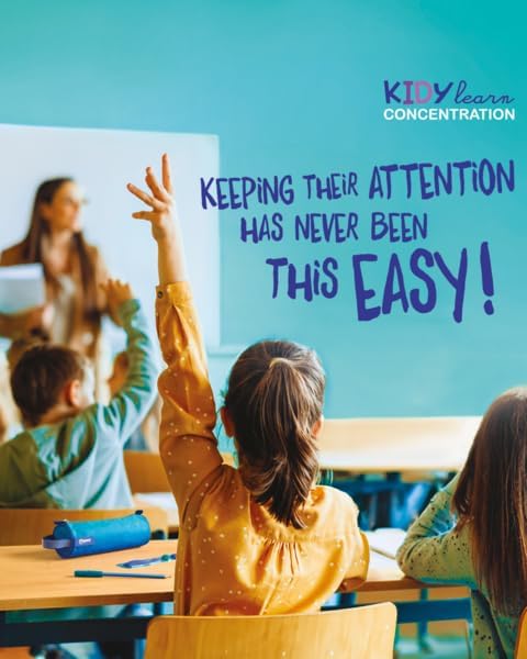 Maped -4-piece set Kidy Learn Concentration - Ruler - Pencil sharpeners - Eraser - Graphite relaxing tip - Sensory stimulation - improve concentration - recommended by teachers