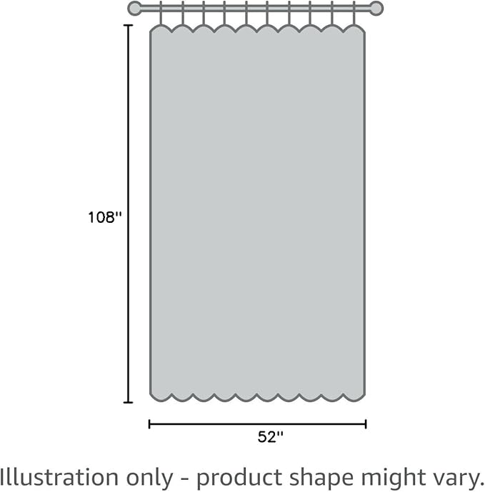 Joydeco Blackout Curtains 108 Inches Long 2 Panels Burg, Room Darkening Curtains for Bedroom, 100% Black Out Textured Thermal Drapes Privacy Protection 2 Panels Set(W52 x L108 Inch, Grey)