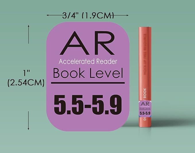 Genre Book Spine Labels for Library | Classroom Library Classification Stickers 450pcs | AR Reading Level