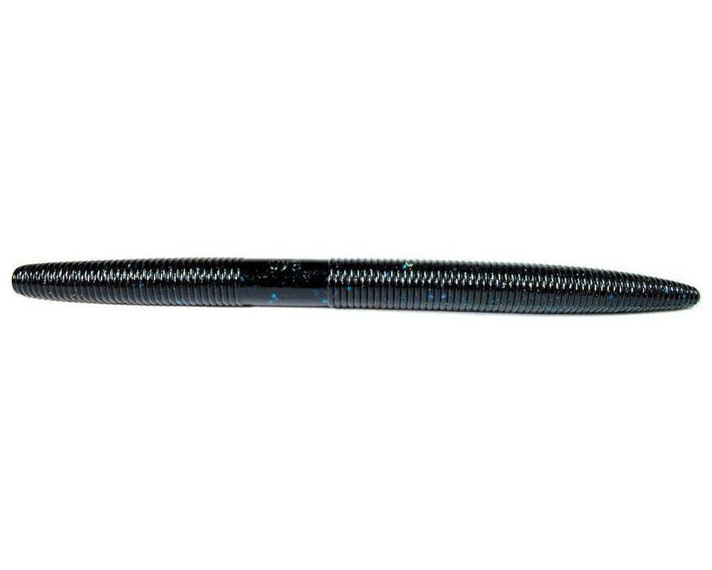 Yamamoto 7'' Senko Black W/ Large Blue Flake (5 Pack)