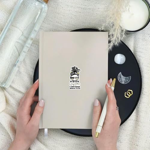 SODAVA (3Pcs, 3"x4") Dispatcher Sticker Funny 911 Operator Gift Waterproof Vinyl Decal for Laptop Water Bottle Computer Notebook Dispatch Life Sticker for Emergency Communications Worker