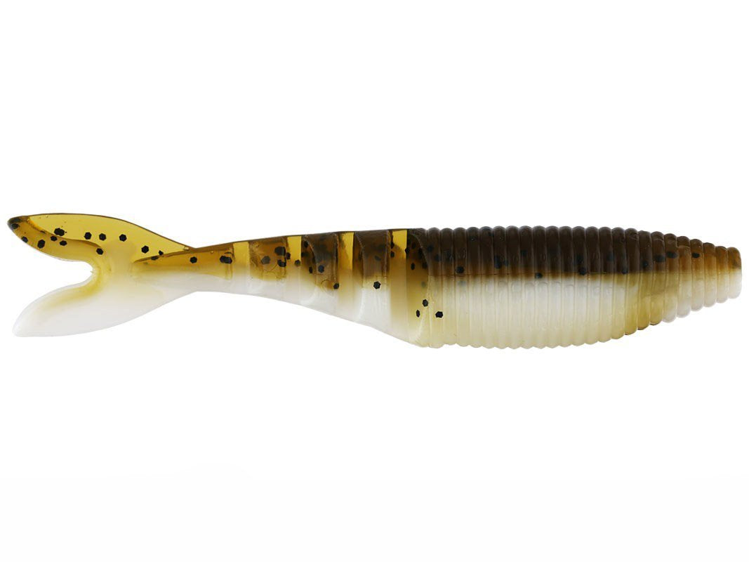 Gary Yamamoto Zako 4' Multi-Use Soft Plastic Fishing Angling Swimbait Lure Designed to Mimic Bluegill or Shad - 6 Pack, Green Pumpkin/036 Laminate