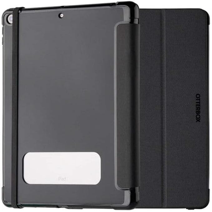 OtterBox React Folio Case for iPad 10.2-Inch (8th Gen 2020 / 9th Gen 2021) Shockproof Drop Proof Ultra-Slim Protective Folio Case Tested to Military Standard Black