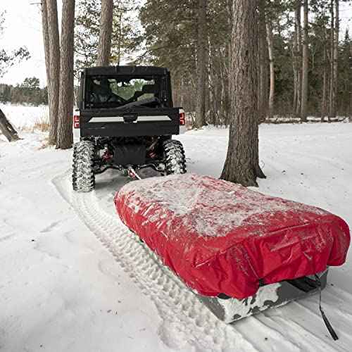 Eskimo 34120 64" Sled Travel Cover,Black/Red