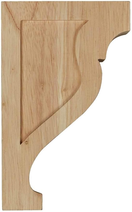 Ekena Millwork CORW02X05X08RKCH Mini Rockport Wood Corbels, 1 3/4"W x 5"D x 8"H, Cherry
