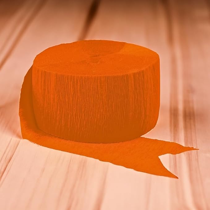 Orange Peel Crepe Paper Roll - 81' (1 Count) - Great for Stunning DIY Crafts, Party Decor, and More