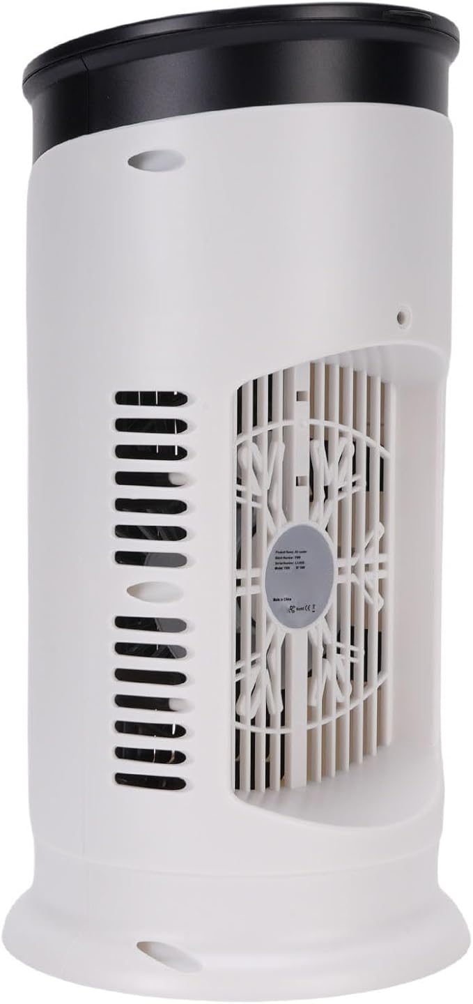 JTLB Portable Air Conditioner Fan Quiet 3 in 1 with 6 Fan Speeds Evaporative Air Cooler for Desktop, USB, 8H Timer, Cooling, Humidification,