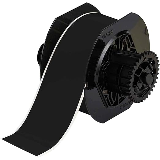 Brady B30C-2250-595-BK 100' Length x 2.250" Width, B-595 Vinyl, Black BBP31 Indoor/Outdoor Tape