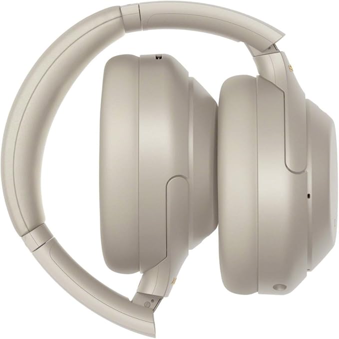 Sony WH-1000XM4 Wireless Noise Canceling Over-Ear Headphones (Silver) Bundle with 4 Port USB 3.0 Hub and USB Bluetooth Dongle Adapter Work from Home (3 Items)