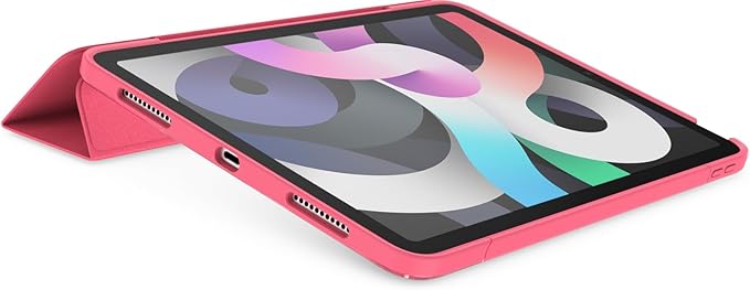 OtterBox - Symmetry Series 360 Elite Case for 11" iPad Air M2/4th/5th Gen - Scratch-Resistant Tablet Case with Folio and Apple Pencil Holder (Rouge Powder)