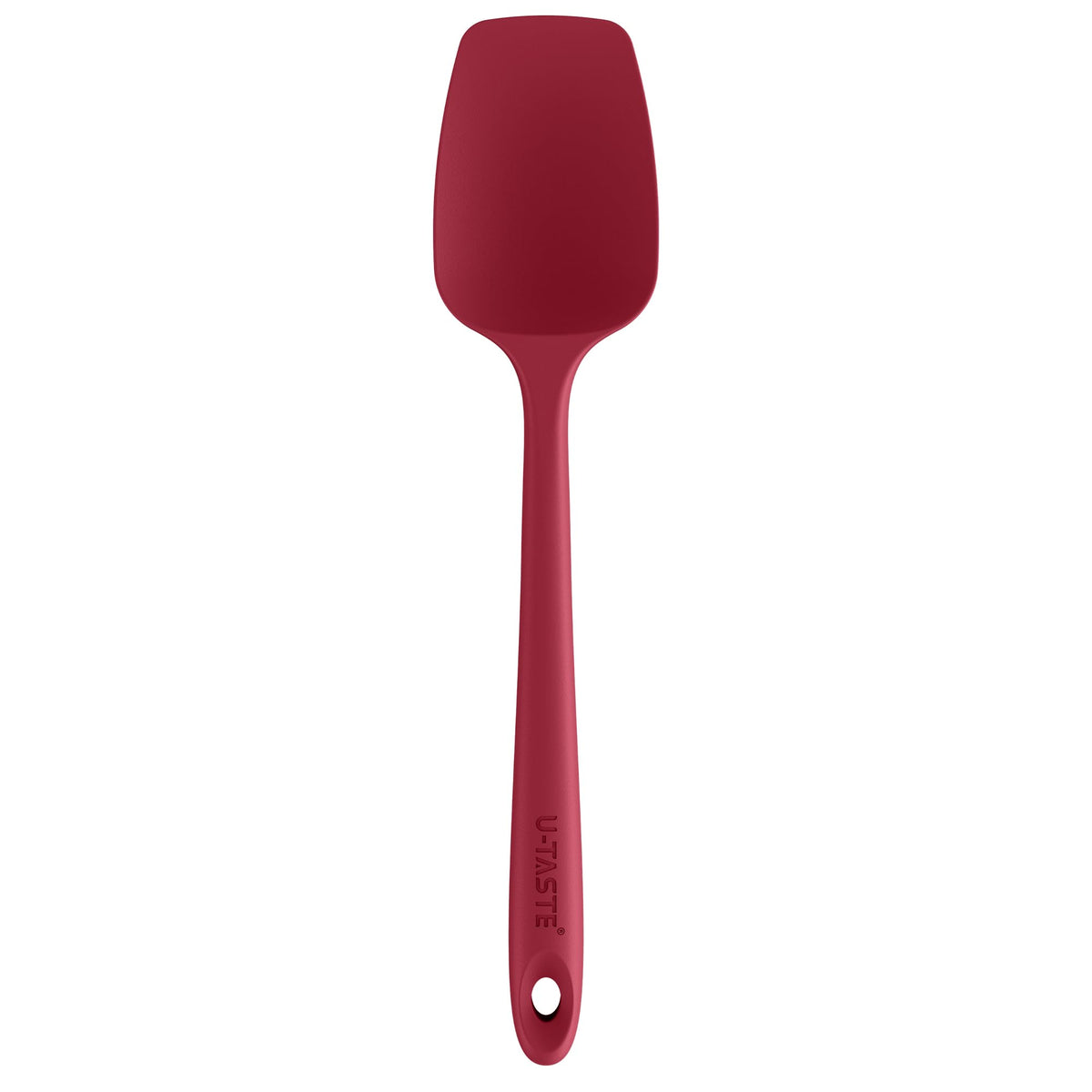 U-Taste Silicone Spoon Spatula, 480°F High Temp Spoonula, 11.38", Black