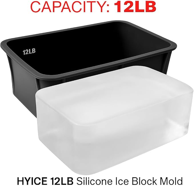12LB Large Ice Block Mold for Cold Plunge & Ice Bath, large silicone molds