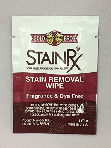 18 Pack Stain Remover Wipe – Travel Wipes for Clothes, Carpet, Upholstery, & Laundry, Instant Removal of Stubborn Red Wine, Blood, Coffee - Everyday Stains, Pocket Stain Treater Towelettes