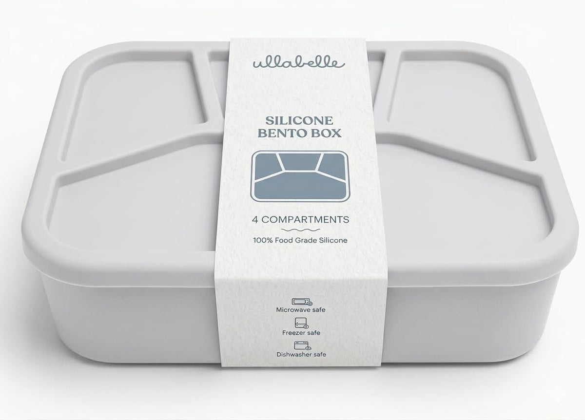 Leak Proof Square Bento Box Food-Grade Silicone Bento, BPA, Phthalate, Lead, & PVC Free - Bento Lunch Box for Daycare, Kids, & Adults - Leak Resistant Sets With Lids Snack Box Container (Pink)
