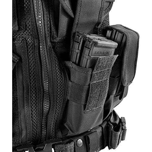 Barska Loaded Gear VX-200 Left Hand Tactical Vest with Holster, Belt, Pouches, and Pockets - for Airsoft, Paintball, and Hunting
