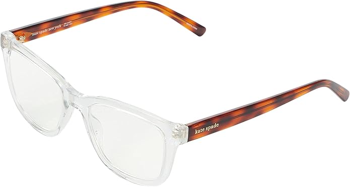 Kate Spade New York Womens Jazelle Blue Light Readers Reading Glasses, Crystal/Demo Lens, 51mm 18mm US