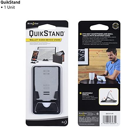 Nite Ize QuikStand - Compact Smartphone Stand Fits iPhone Samsung Small Tablets and E-readers | Tablets and E-readers