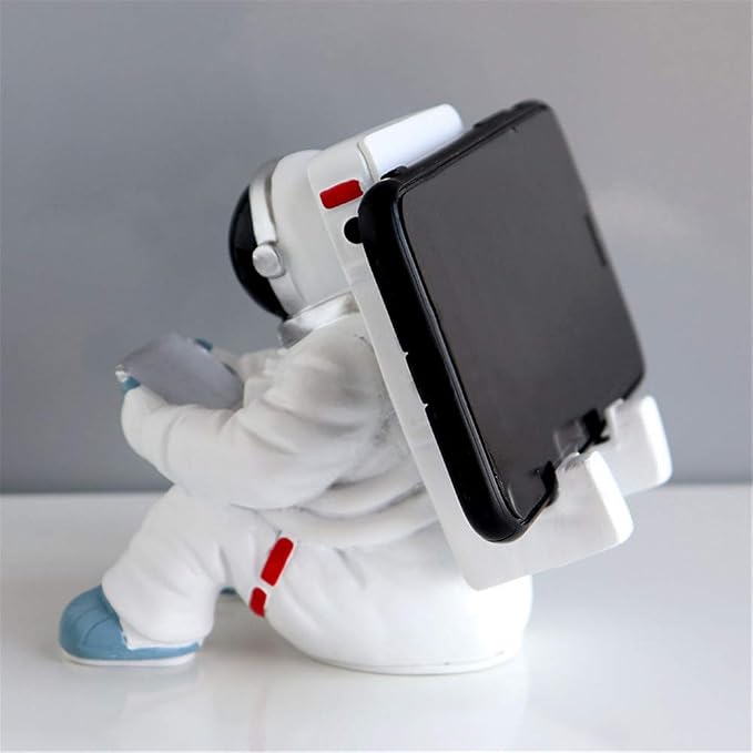 Phone Holder for Desk Creative Astronaut Cell Phone Stand Tablets Phone Holder Phone Supporter for iPhone Ipad Samsung Phone (A)