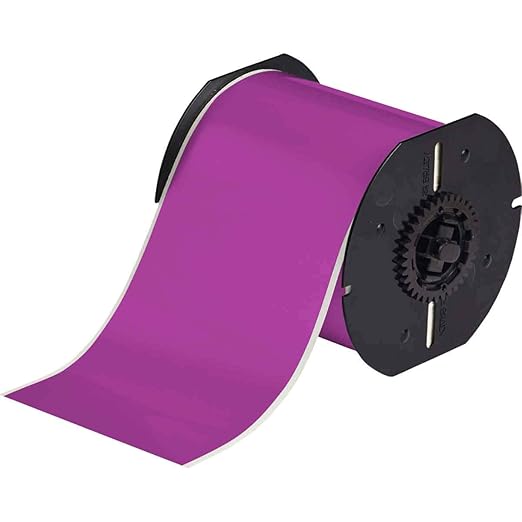 Brady B30C-4000-595-PL 100' Length x 4" Width, B-595 Vinyl, Purple BBP31 Indoor/Outdoor Tape