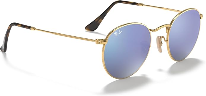 Ray-Ban Unisex Rb3447n Round Flat Lens Round Sunglasses