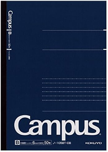 KOKUYO Campus Pre-Dotted Notebook, A5-dotted 6 mm Rule - 30 Lines X 50 Sheets - 100 Pages, Pack of 3 Dark Blue