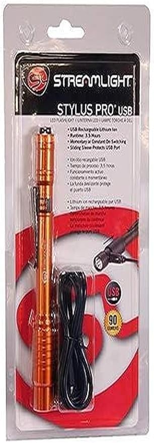 Streamlight Stylus Pro USB Rechargeable Pen Light Orange