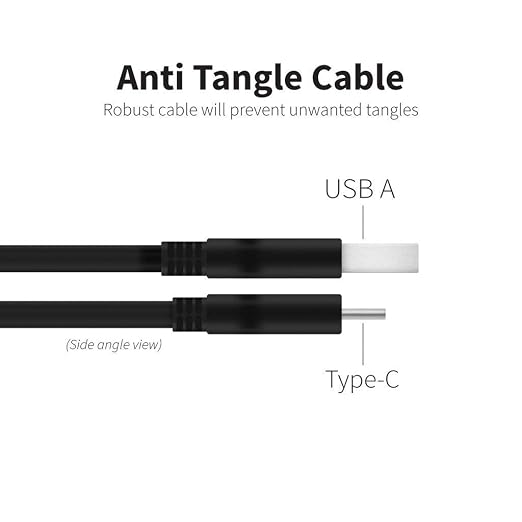 USB 3.0 Type-C Fast Charging and Data Cable Compatible with LG 34WQ650-W! (18W Black 1M 3.2ft)