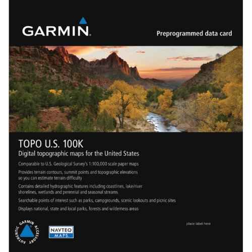 Garmin Topo US 100K Full Coverage, Garmin MicroSD/SD