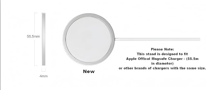 2 in 1 Magsafe Desk Stand for iPhone & Apple Watch (Or AirPods) Stand Only Charger Not Included (Blue)