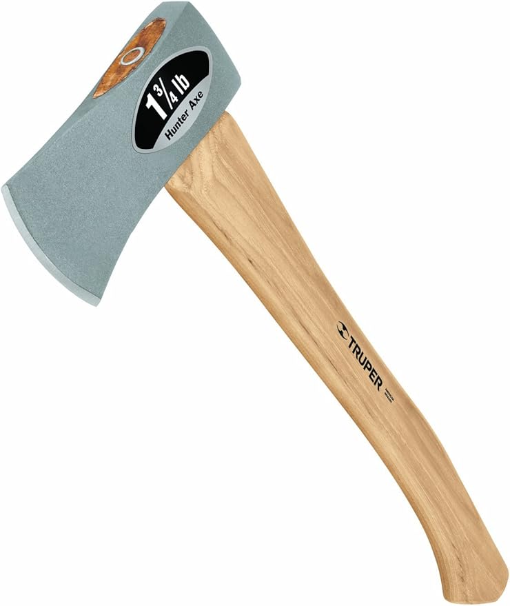 Truper 32717 1-3/4-Pound Hunter Axe, Hickory Handle, 18-Inch