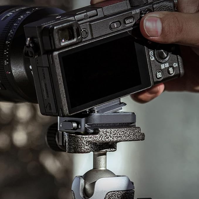 PGYTECH Quick Release Plate Clamp, with 1/4" and 3/8" Threaded Holes, Arca Swiss Interface, Suitable for Photo Cameras, Tripods, Gimbals