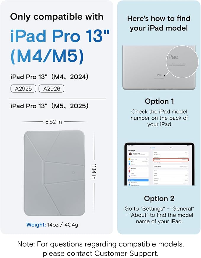 MOFT Dynamic Folio Case for iPad Air 13-inch (M4 2026 / M3 2025 / M2 2024)Slim Magnetic Stand Case with 20+ Viewing Angles Auto Wake/SleepUltra Thin Cement x Sapphire