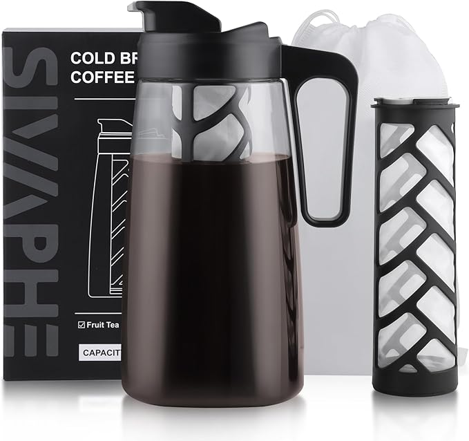 Sivaphe Large Ice Cold Coffee/Tea Maker 64 oz /2 L
