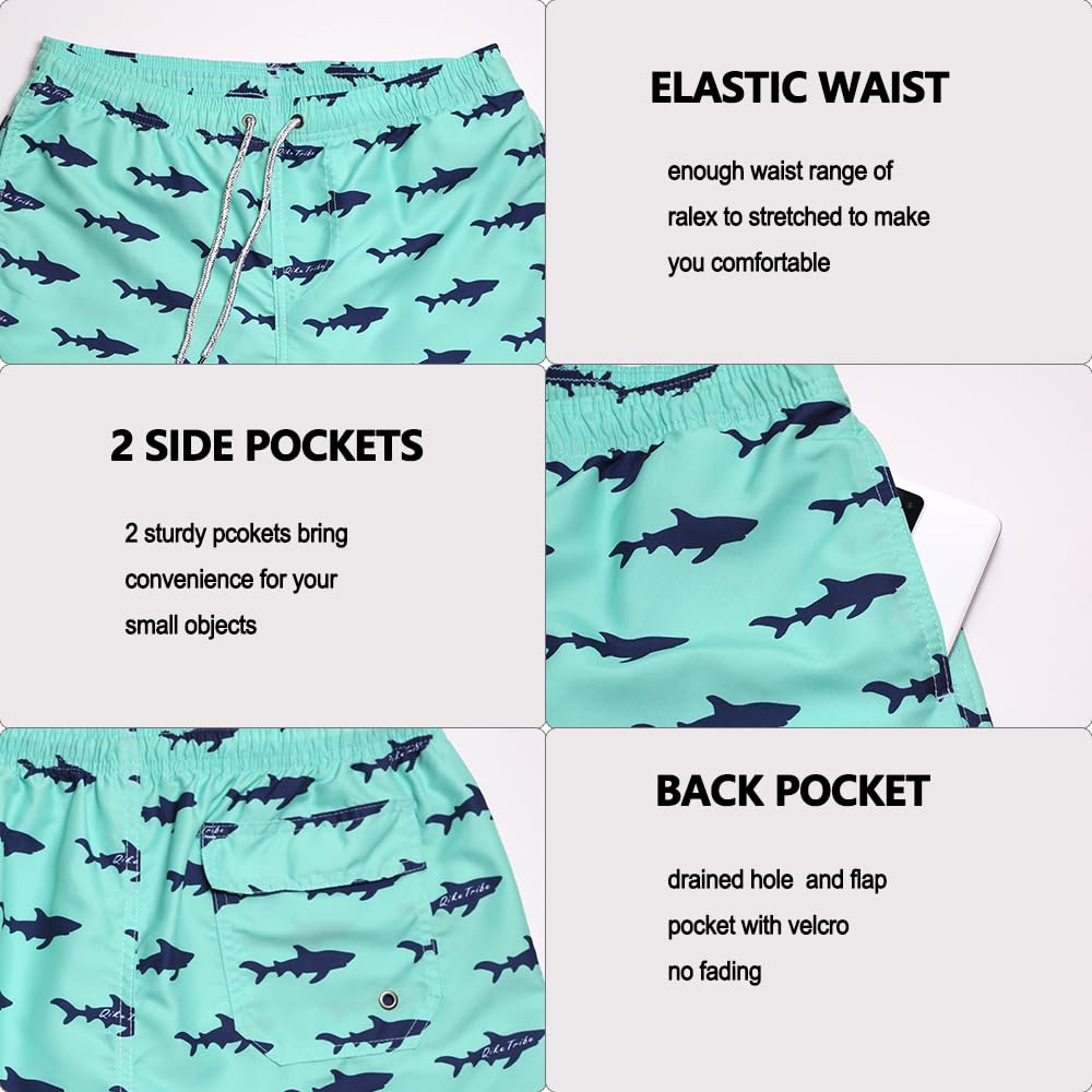 Dminyak Men's Quick Dry Swim Trunks - Beach Vacation Essentials Board Shorts