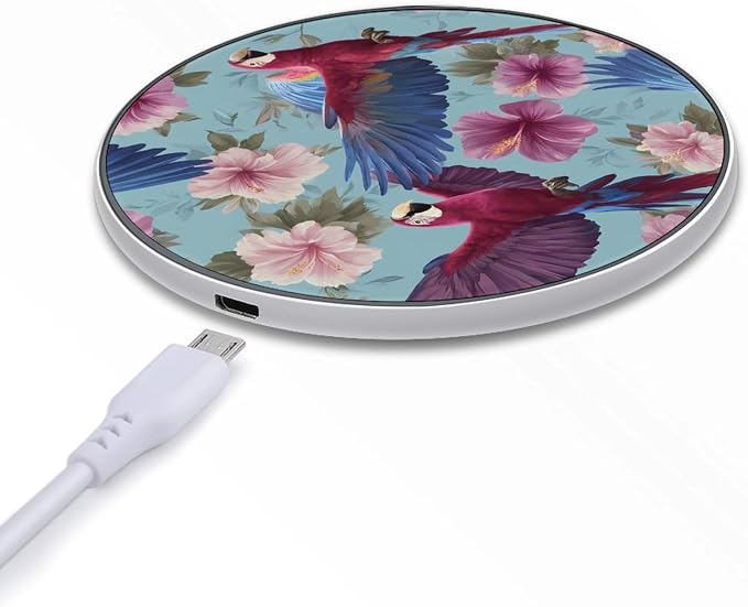 Colorful Parrot Wireless Charger Portable Charging Pad | LightweightAll Smartphone