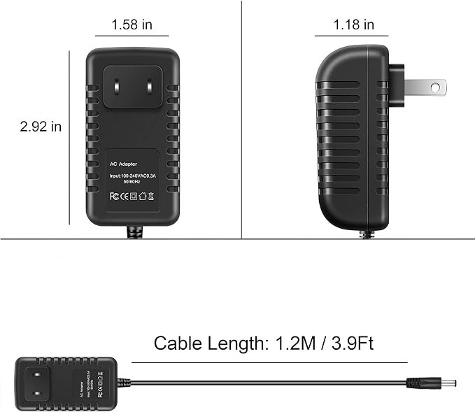 DC Power Adapter Charger Compatible with AMT Electronics Legend Amp Series II P2 D2 Mains
