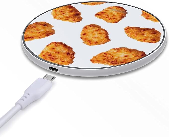 Chicken Nuggets Fried Wireless Charger Portable Charging Pad | LightweightAll Smartphone