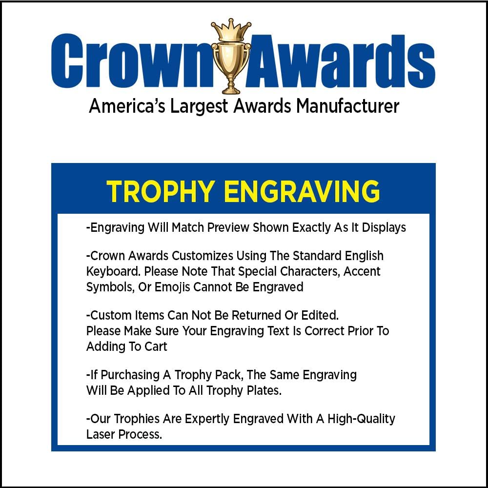 Crown Awards Personalized MVP Trophy, 7.25" Gold Cup MVP Trophies with Free Custom Engraving 1 Pack Prime
