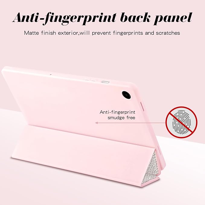 Case for Samsung Galaxy Tab A9+/A9 Plus 11 inch 2023Bling Sparkle Glitter Rhinestone Slim Soft TPU Back Protective Cover for Galaxy Tablet SM-X210/X216/X218 Auto Wake/SleepPink