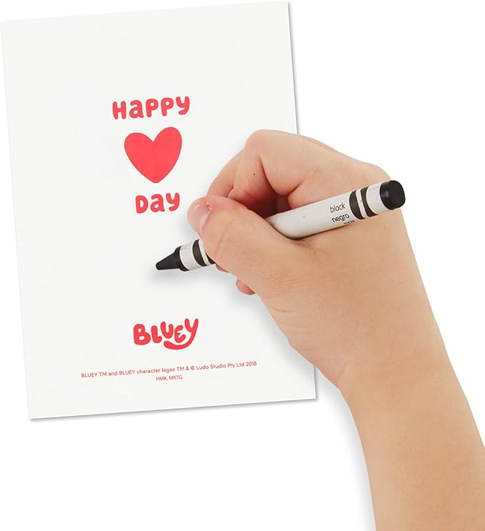 Hallmark Bluey Valentine's Day Cards and Stickers for Kids School (24 Classroom Valentines with Envelopes)