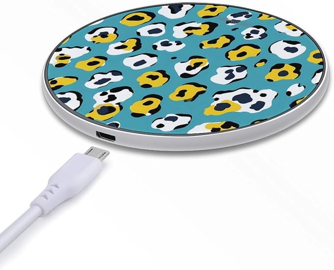 Leopard Print (2) Wireless Charger SlimWireless Charging Pad Anti-Slip Charger Mat for Men Women