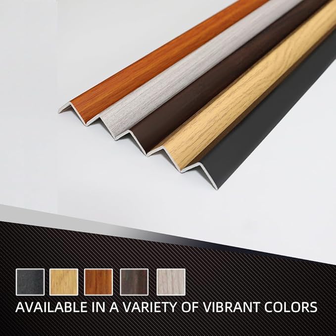 OUZUGIE 8-Pack 57 Inches, WPC Slat Wall Panel Trim,Corner Guard for High Grille (Oak)