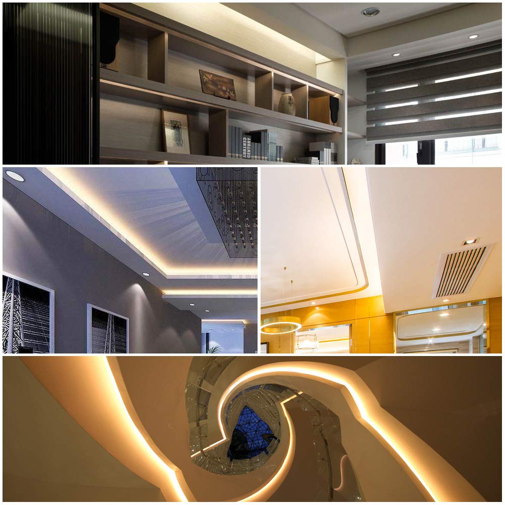 LightingWill 10pcs/Pack Strip to Strip with Wire Solderless Snap Down 2Pin Conductor LED Strip Connector for 8mm Wide 3528 2835 Single Color Flex LED Strips