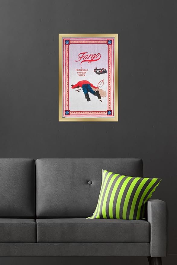 Fargo (1996) - One Sheet Wall Poster, 22.4L" x 14.7W", Gold Framed Version